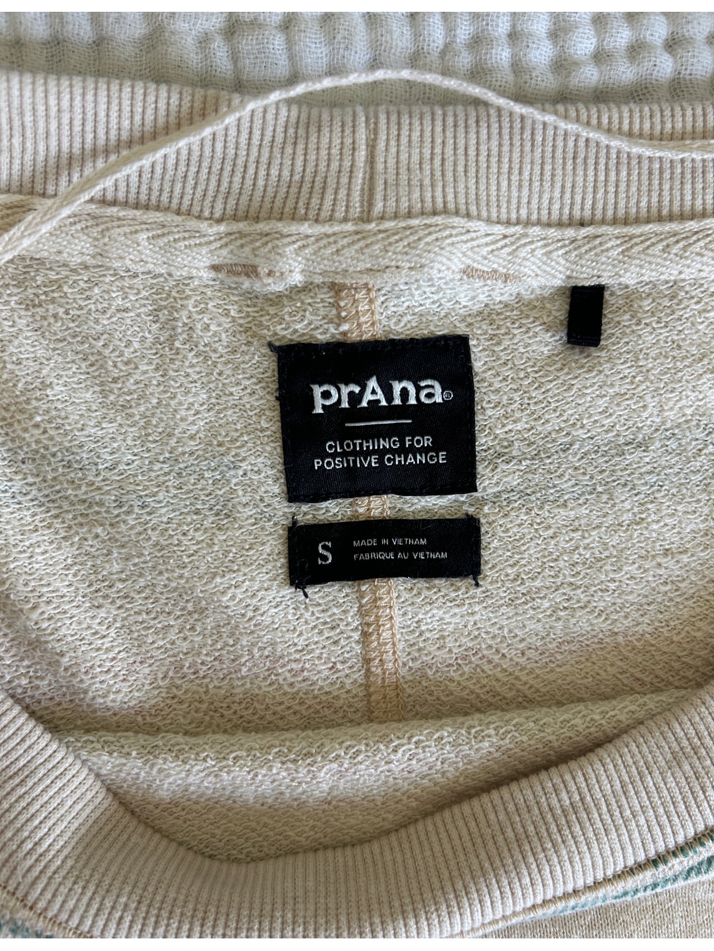 prAna Women's Cream Lightweight Sweater - S